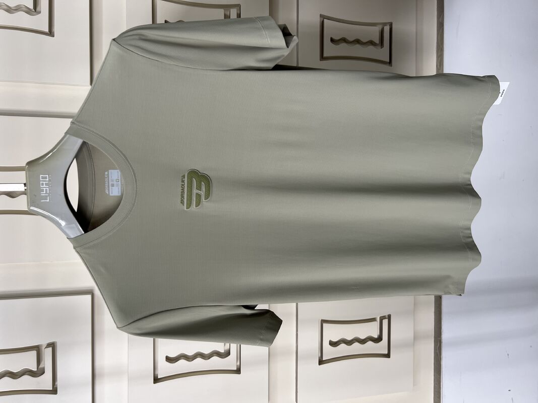 Sesuaikan Set Olahraga Pria Olive Green - Pendek - lengan T - Kaos & Celana, Kaos Kain Bernafas untuk Pria