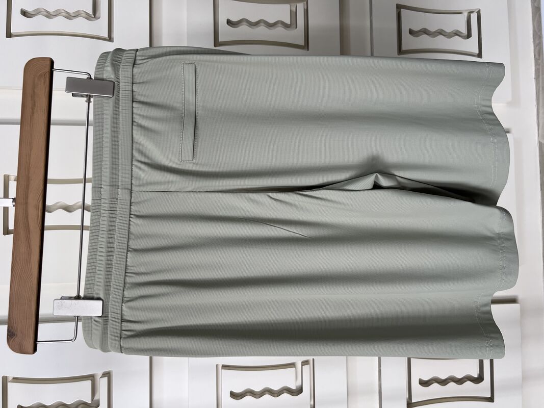 Sesuaikan Set Olahraga Pria Olive Green - Pendek - lengan T - Kaos & Celana, Kaos Kain Bernafas untuk Pria