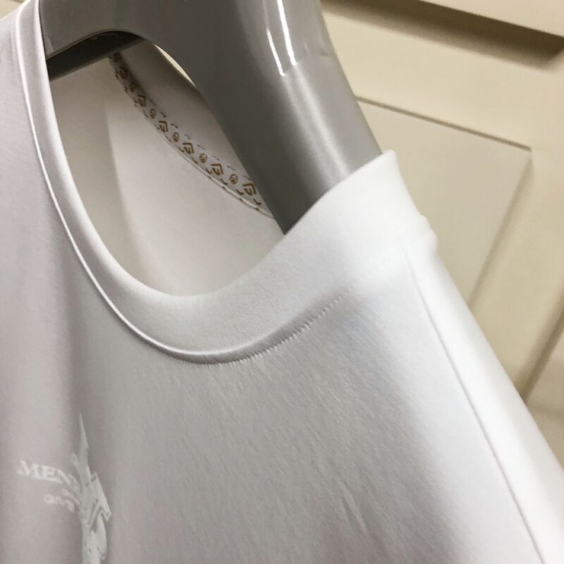 Kaos Katun Organik Premium Pria dengan Logo Emboss, Kain Lembut & Menyerap Keringat untuk Pakaian Kasual & Bisnis Kaos Pria