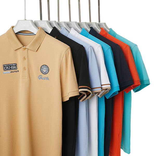 Kemeja Polo Pria 100% Katun Elastis Tinggi, Bernapas, Cepat Kering, Kustom dengan Logo Bordir