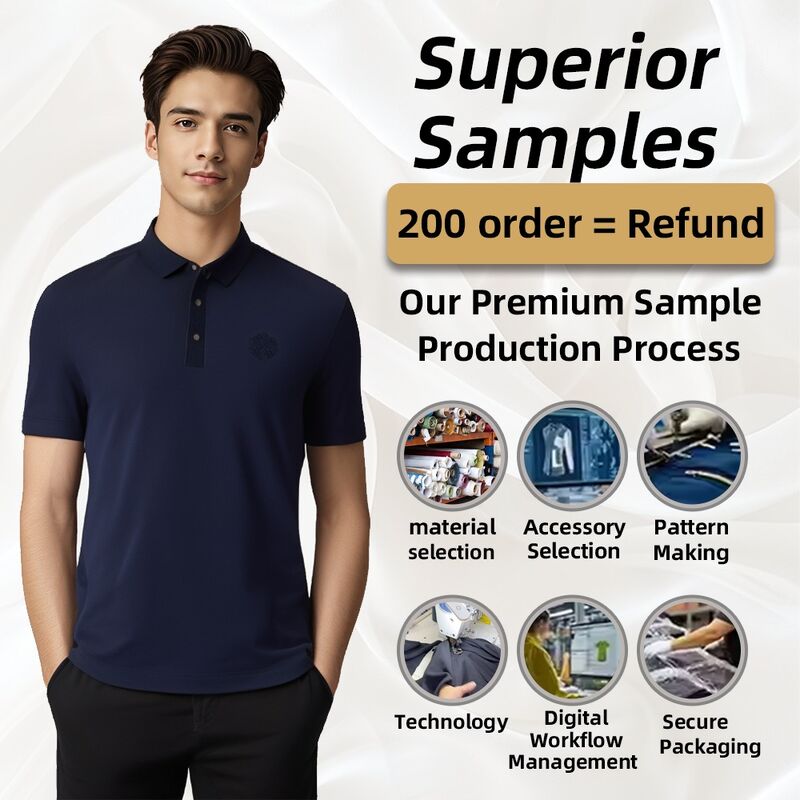 Produk Baru Logo Custom Personalisasi Fit Pria Bisnis Pakaian Golf T-Shirt Polo lengan pendek