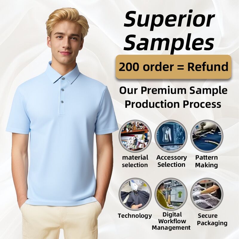 Brand New Product Custom Logo Latihan Luar Ruangan Gym Bernafas Kebugaran Pria Golf Polo Shirt