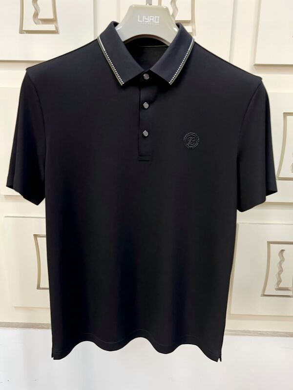 Bergaya Logo Custom Berkualitas Tinggi Berwarna Musim Semi Musim Panas Ukuran Plus Baju Pendek Pria Polo