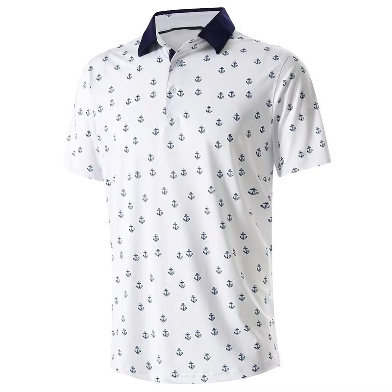 Kemeja Polo Pria untuk Pria dan Wanita Kustom & Polo Golf Cetak untuk Pakaian Bisnis Kasual dan Tim Olahraga Kaos Polo Pria