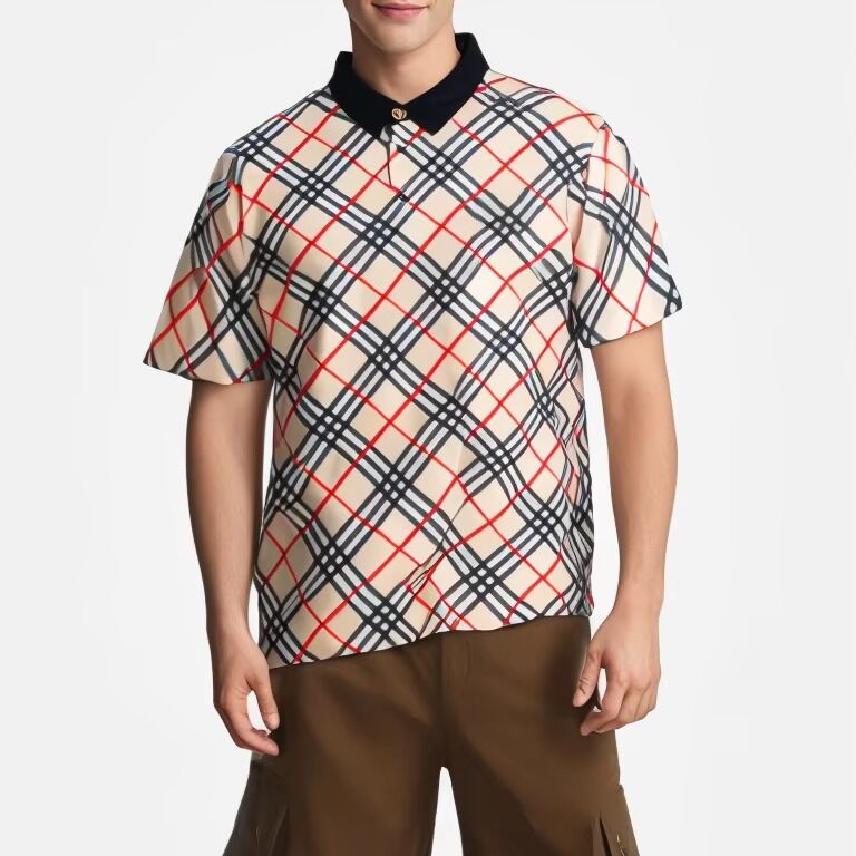 Pakaian Pria T Shirt untuk Pria Katun T-shirt lengan pendek Musim Panas Polo Shirt untuk Pria