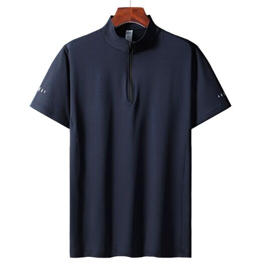 Grosir Pria Casual Sportswear Polo Golf lengan pendek Kemeja Atas Kering Cepat