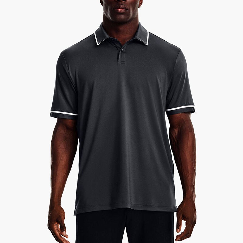 Kualitas tinggi polos kering Fit lengan pendek Kelembaban Wicking Golf Polo Shirts untuk Pria