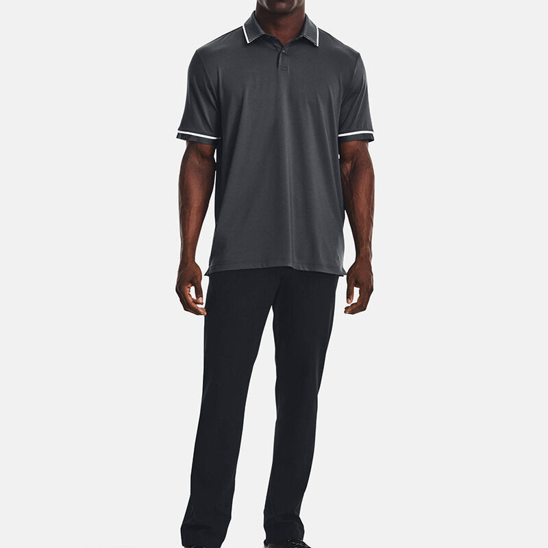 Kualitas tinggi polos kering Fit lengan pendek Kelembaban Wicking Golf Polo Shirts untuk Pria