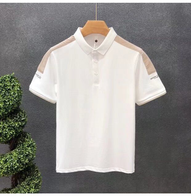 Kemeja Polo Pria Baru Motif Kemeja Polo Pria Polos Kemeja Polo Kasual Lengan Pendek Bordir