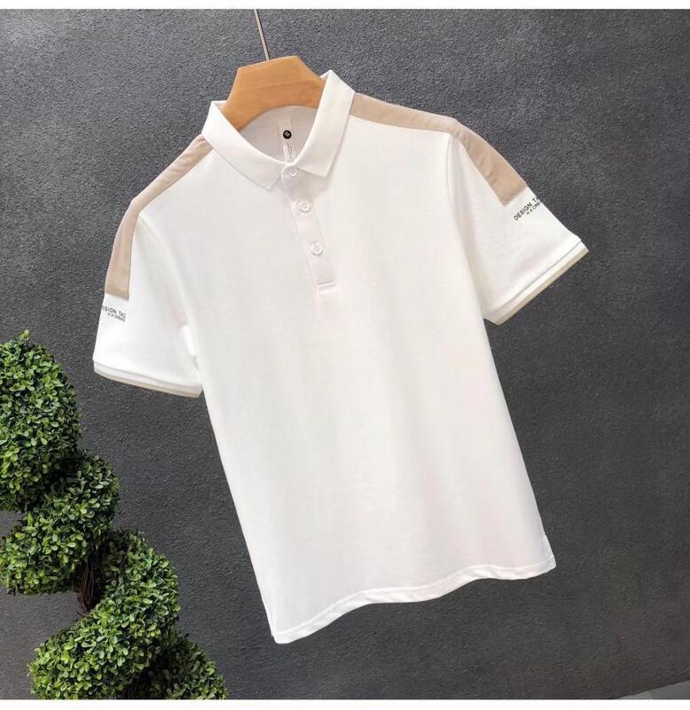 Kemeja Polo Pria Baru Motif Kemeja Polo Pria Polos Kemeja Polo Kasual Lengan Pendek Bordir