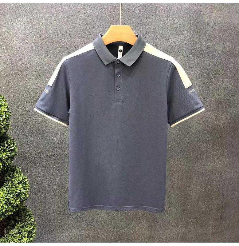 Kemeja Polo Pria Baru Motif Kemeja Polo Pria Polos Kemeja Polo Kasual Lengan Pendek Bordir