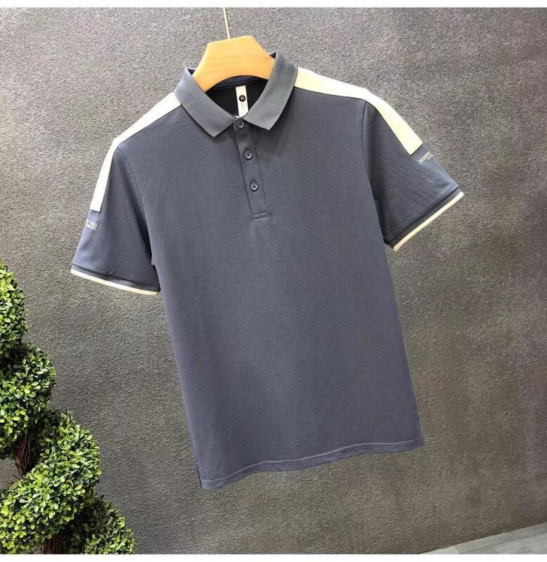 Kemeja Polo Pria Baru Motif Kemeja Polo Pria Polos Kemeja Polo Kasual Lengan Pendek Bordir