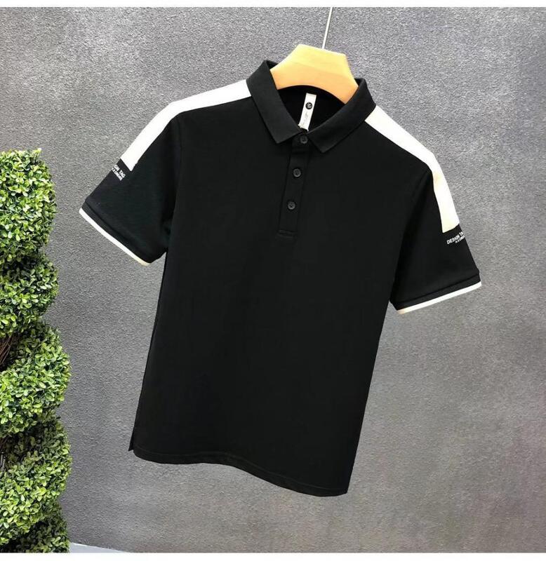 Kemeja Polo Pria Baru Motif Kemeja Polo Pria Polos Kemeja Polo Kasual Lengan Pendek Bordir