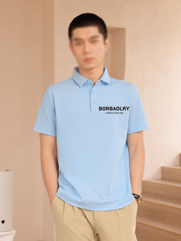 Polo T-Shirt Fashion Grosir Kualitas Tinggi OEM Merek Kustom Desainer Pakaian Mewah Polo Pria Ralphed Laurens