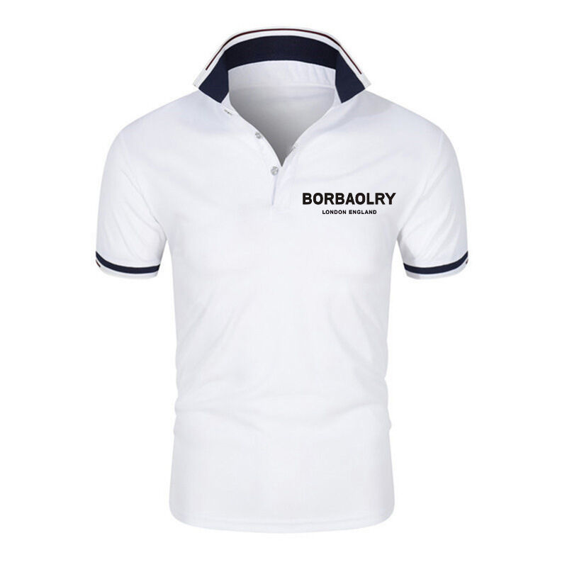 Kemeja Polo Cepat Kering Logo Kustom Bordir Seragam Kerja Golf Olahraga Unisex Kemeja Polo