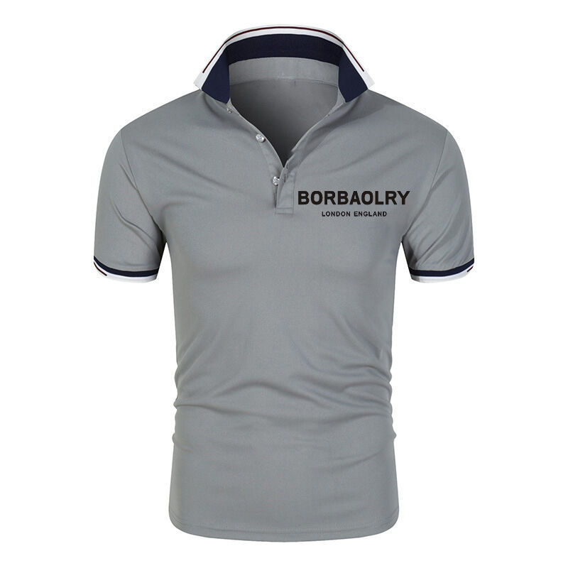 Kemeja Polo Cepat Kering Logo Kustom Bordir Seragam Kerja Golf Olahraga Unisex Kemeja Polo