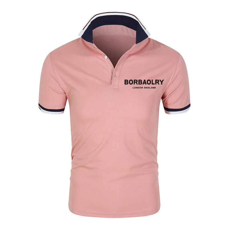 Kemeja Polo Cepat Kering Logo Kustom Bordir Seragam Kerja Golf Olahraga Unisex Kemeja Polo
