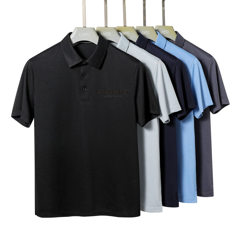 Kemeja Polo Lengan Pendek Kasual Unisex Pria Terlaris Polos Motif Sablon Kaos Polos Anti Kusut Logo Kustom