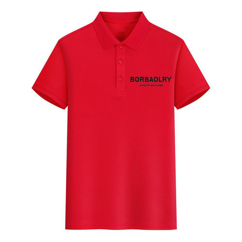 Kemeja Polo Lengan Pendek Kasual Unisex Pria Terlaris Polos Motif Sablon Kaos Polos Anti Kusut Logo Kustom